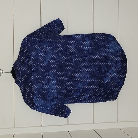 BILLABONG small blue tie dyed cotton button down shirt - Picture 2 of 5